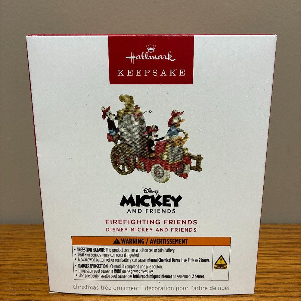 Hallmark 2025 Mickey and Friends Firefighting Friends Christmas Ornament - New